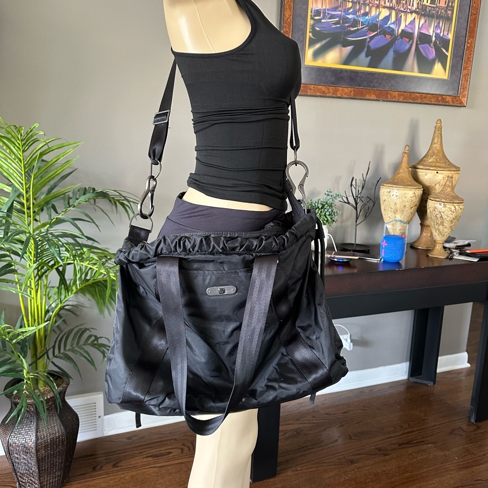 Ful black and blue múltiple pockets travel bag